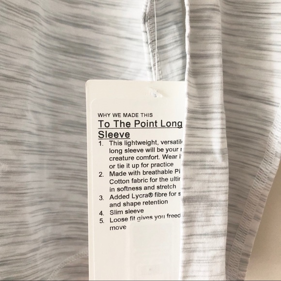 Lululemon To The Point Long Sleeve - Picture 5 of 7